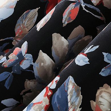 Sun Zero Irma Vintage Floral Blackout Grommet Window Curtain Panel