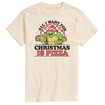 Men's TMNT Christmas Pizza Tee