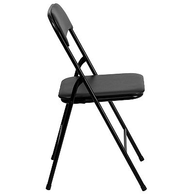 Emma and Oliver 5 Piece Black Folding Game Room Card Table and