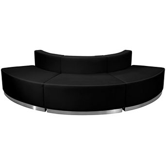 Emma and Oliver Black LeatherSoft Reception Configuration, 3 pc