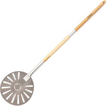 Chef Pomodoro Aluminum 9-inch Turning Pizza Peel With Detachable Wood Handle For Easy Storage