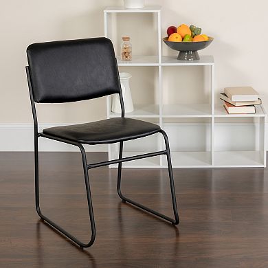 Emma and Oliver 500 lb. Capacity High Density Stacking Chair with Sled Base