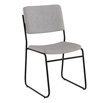 Emma and Oliver 500 lb. Capacity High Density Stacking Chair with Sled Base