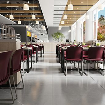 Emma and Oliver Home and Office Guest Chair Full Back Contoured Sled Base Stack Chair