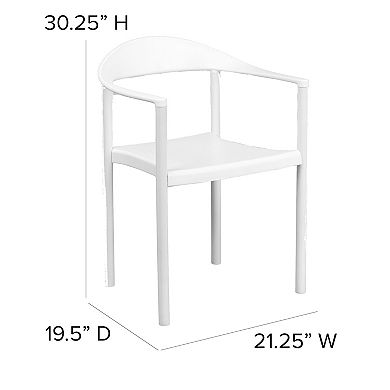 Emma and Oliver Multipurpose Plastic Cafe Stack Chair
