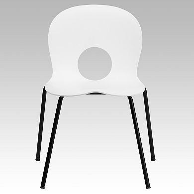 Emma and Oliver Multipurpose Designer Plastic Cafe Stack Chair