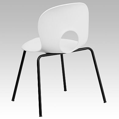 Emma and Oliver Multipurpose Designer Plastic Cafe Stack Chair