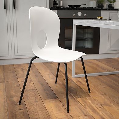 Emma and Oliver Multipurpose Designer Plastic Cafe Stack Chair