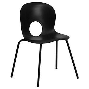Emma and Oliver Multipurpose Designer Plastic Cafe Stack Chair