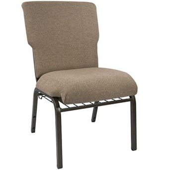 Emma and Oliver Black Marble Discount Church Chair - 21 in Wide