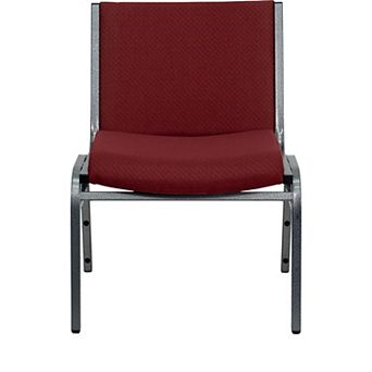 Emma and Oliver Big & Tall 1000 lb. Rated Black Fabric Stack Chair