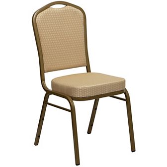 Emma and Oliver Crown Back Stacking Banquet Dining Chair