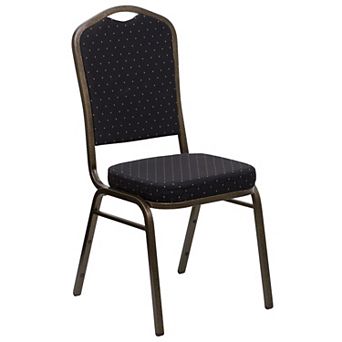 Emma and Oliver Crown Back Stacking Banquet Dining Chair