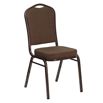 Emma and Oliver Crown Back Stacking Banquet Dining Chair