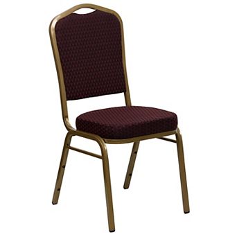 Emma and Oliver Crown Back Stacking Banquet Dining Chair