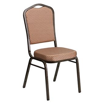 Emma and Oliver Crown Back Stacking Banquet Dining Chair