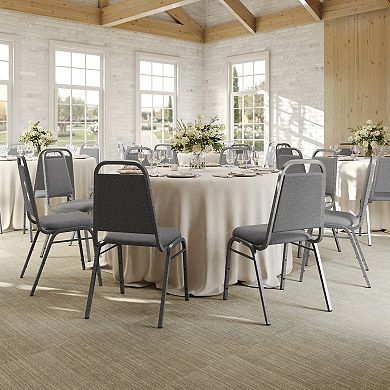 Emma and Oliver Advantage Fabric-Padded Banquet Stackable Chairs