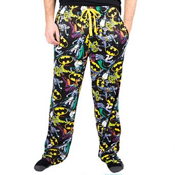 Men's Batman Logos & DC Comic Pajama Pants