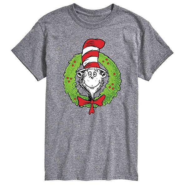 Men's Dr. Seuss Cat In The Hat Wreath Tee