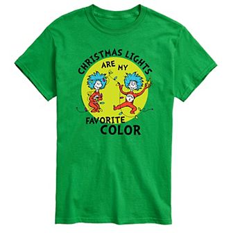 Men's Dr. Seuss Christmas Lights Tee