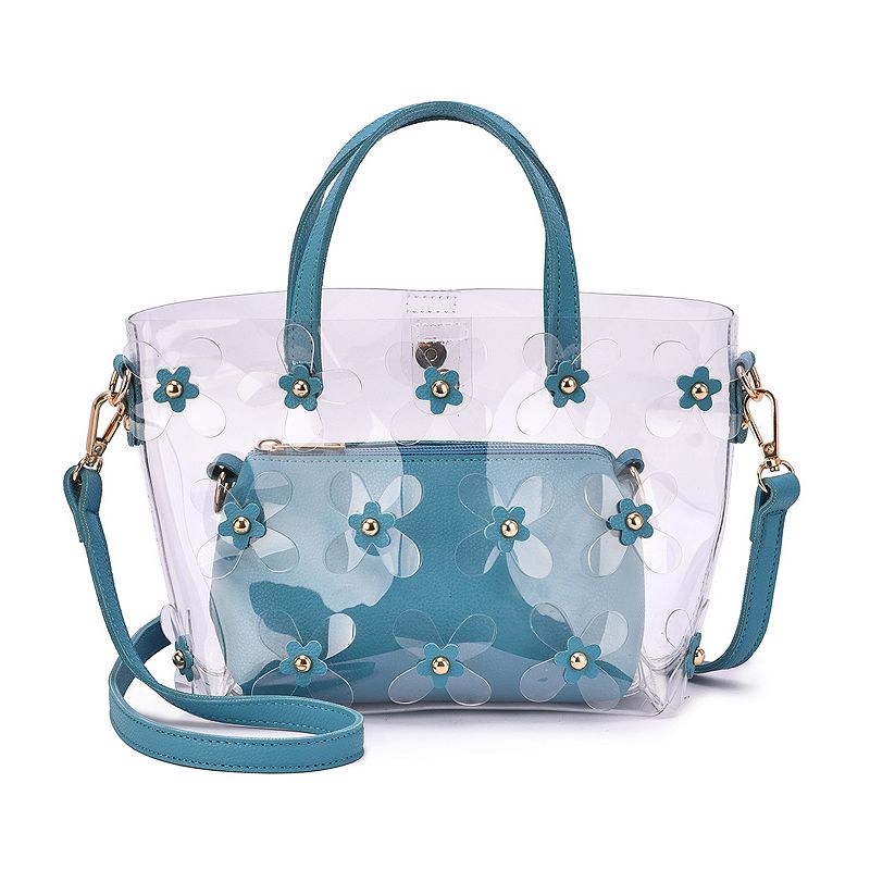 Mellow World Oralie Transparent Crossbody Bag, Blue
