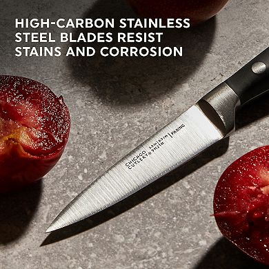 Chicago Cutlery Insignia Classic 18-pc Knife Set with Block and Built-In Sharpener