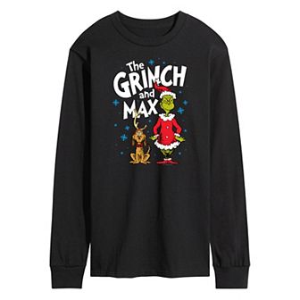 Men's Dr. Seuss The Grinch and Max Long Sleeve Tee