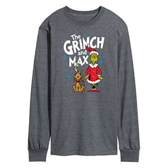 Men's Dr. Seuss The Grinch and Max Long Sleeve Tee