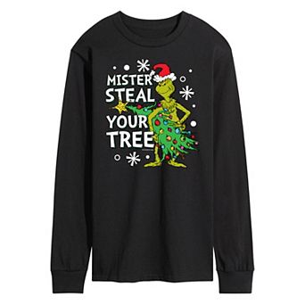 Men's Dr. Seuss Grinch Mister Steal Your Tree Long Sleeve Tee