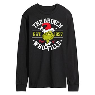Men's Dr. Seuss Grinch Who-ville Long Sleeve Tee