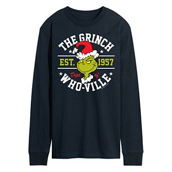 Men's Dr. Seuss Grinch Who-ville Long Sleeve Tee