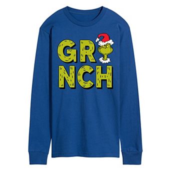 Men's Dr. Seuss Grinch Fur Long Sleeve Tee