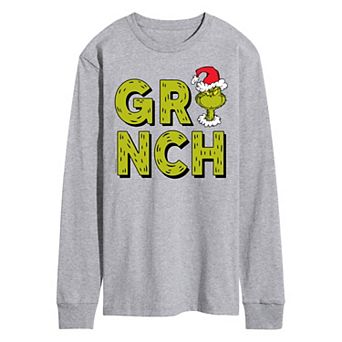 Men's Dr. Seuss Grinch Fur Long Sleeve Tee