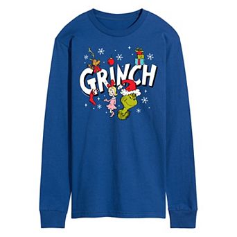 Men's Dr. Seuss Grinch Logo Long Sleeve Tee