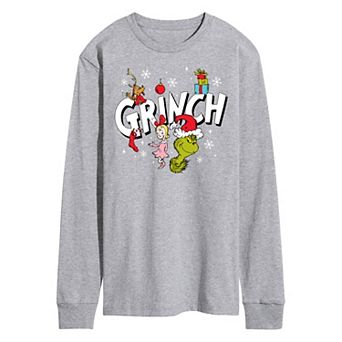 Men's Dr. Seuss Grinch Logo Long Sleeve Tee