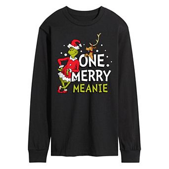 Men's Dr. Seuss Grinch One Merry Meanie Long Sleeve Tee