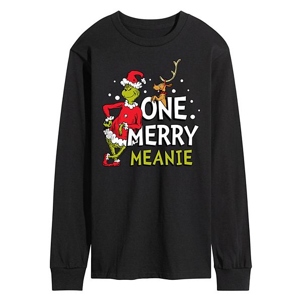 Men's Dr. Seuss Grinch One Merry Meanie Long Sleeve Tee