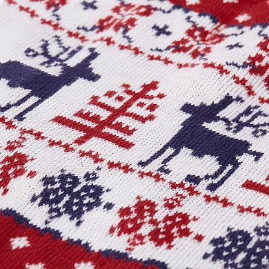 Blueberry Pet Vintage Ugly Christmas Reindeer Sweater