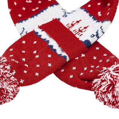Blueberry Pet Christmas Dog Pom Pom Scarf