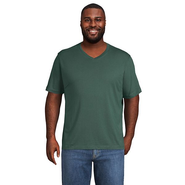 Big & Tall Lands' End Super-T V-neck Tee