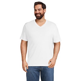 Big & Tall Lands' End Super-T V-neck Tee