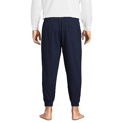 Big Tall Lands End Knit Jersey Pajama Jogger Pants