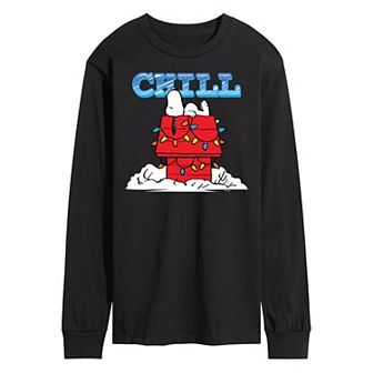 Men's Peanuts Snoopy Chill Long Sleeve Tee