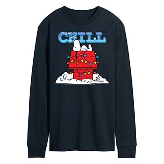 Men's Peanuts Snoopy Chill Long Sleeve Tee