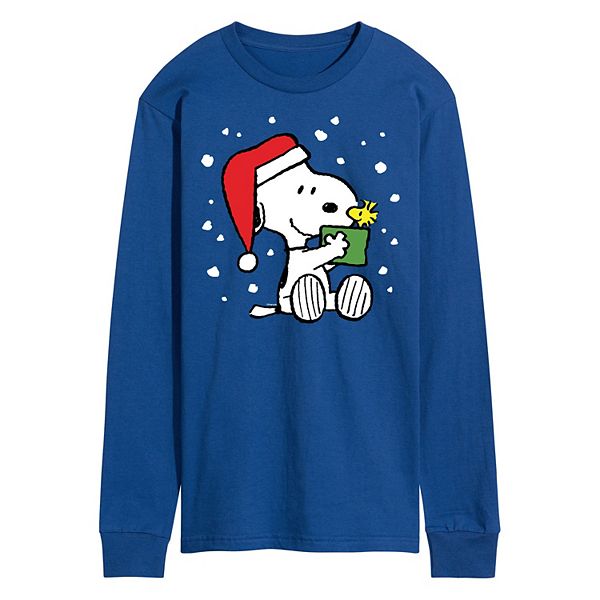 Men's Peanuts Present Long Sleeve Tee