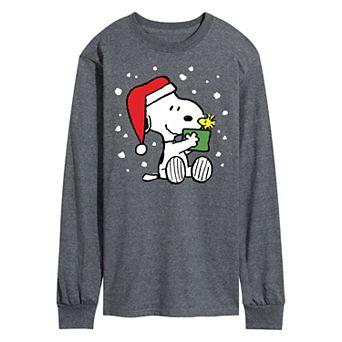 Men's Peanuts Present Long Sleeve Tee
