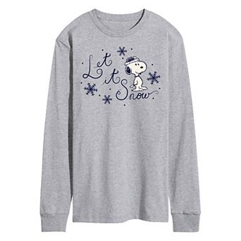 Men's Peanuts Let It Snow Long Sleeve Tee