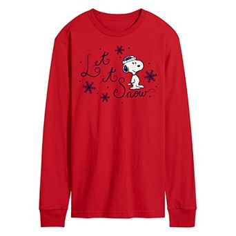 Men's Peanuts Let It Snow Long Sleeve Tee