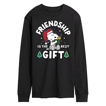Men's Peanuts Friendship Is The Best Gift Long Sleeve Tee
