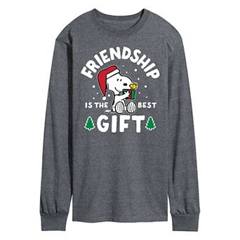 Men's Peanuts Friendship Is The Best Gift Long Sleeve Tee